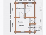 Проект бани с отдельной парилкой